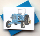 Blue Tractor Card
