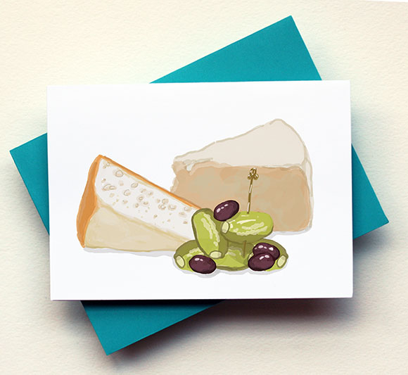 Cheese & Olives Card