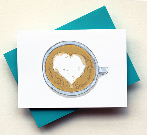 Heart Cappuccino Card