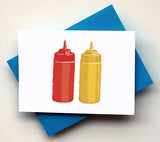 Katchup & Mustard Squeeze Bottles Card