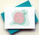 Snail Chevron Card