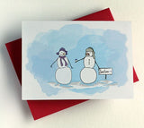 Snowman Couple