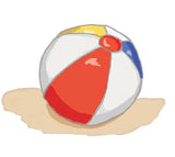 Beach Ball Card Zoom