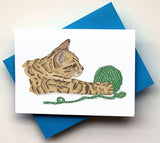 Cat Yarn Card