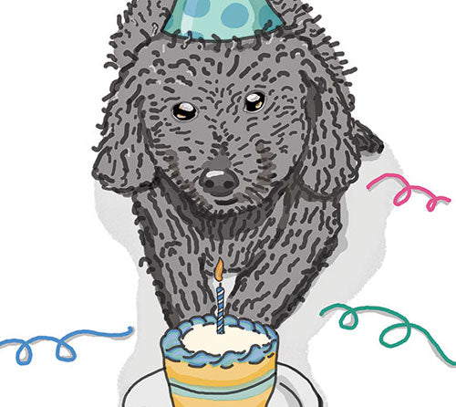 Dog Birthday Card Zoom
