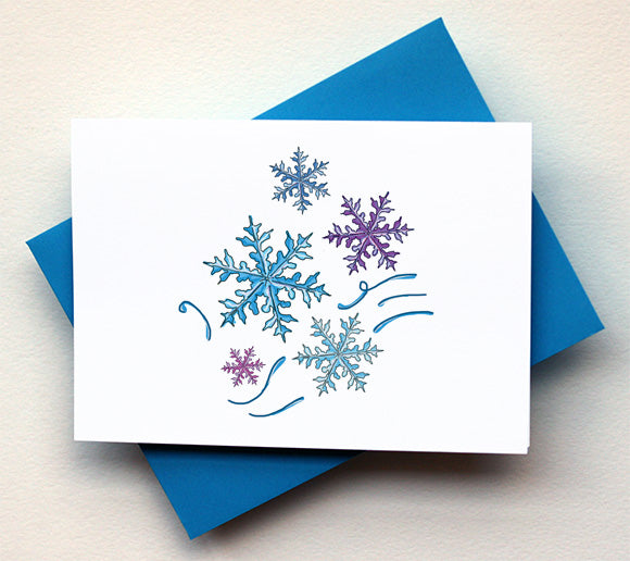 Snow Sparkle Gift Christmas Card, 307658