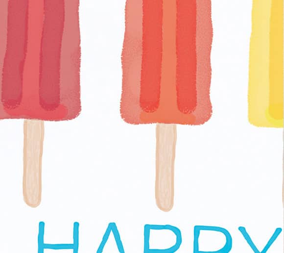 Birthday Popsicles