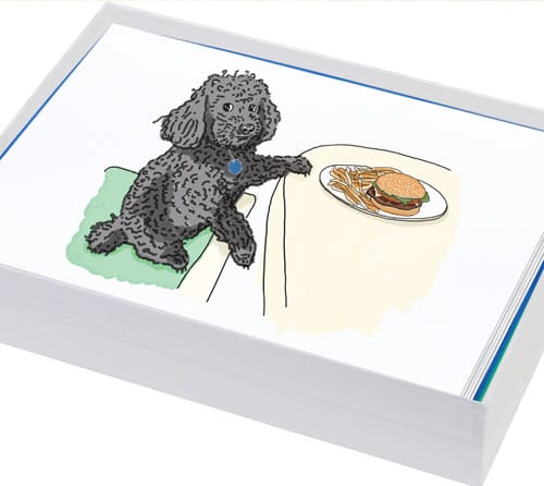 Poodle Greeting Card Set
