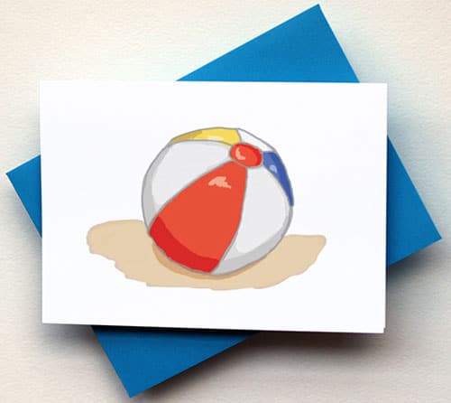 Beach Ball Card