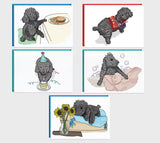 Poodle Greeting Card Set