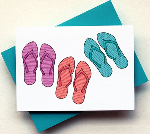 Flip Flops Card
