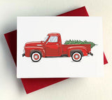 Red Christmas Truck